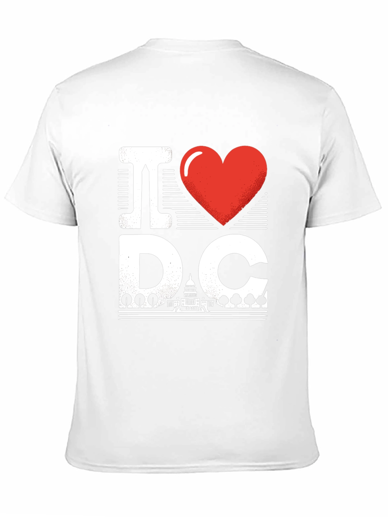 I Love DC Graphic T-Shirt - Unisex Black Tee