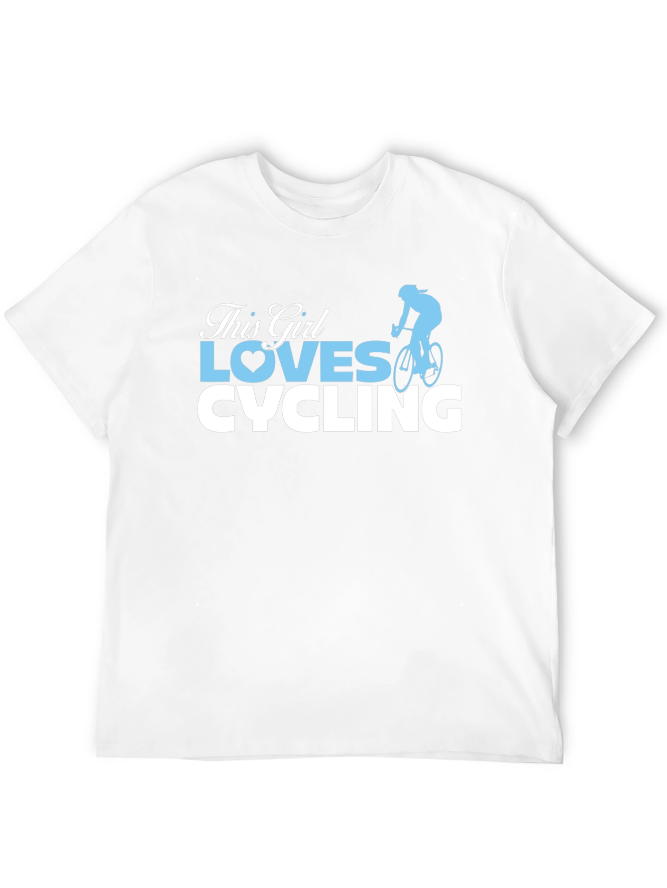 This Girl Loves Cycling Black T-Shirt