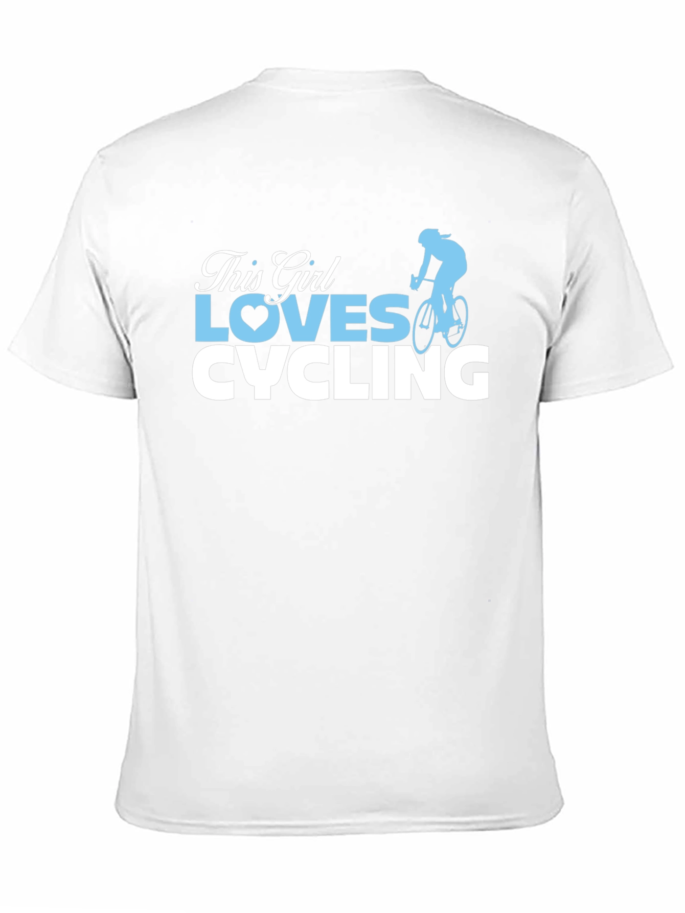 This Girl Loves Cycling Black T-Shirt