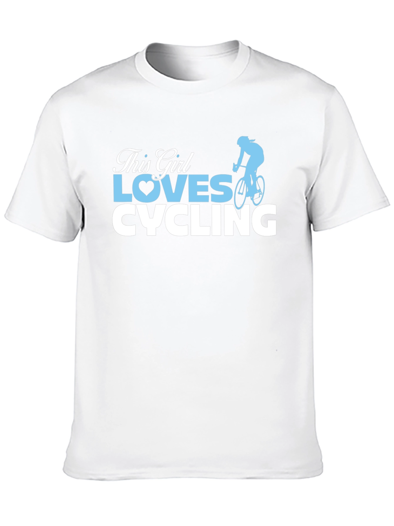 This Girl Loves Cycling Black T-Shirt