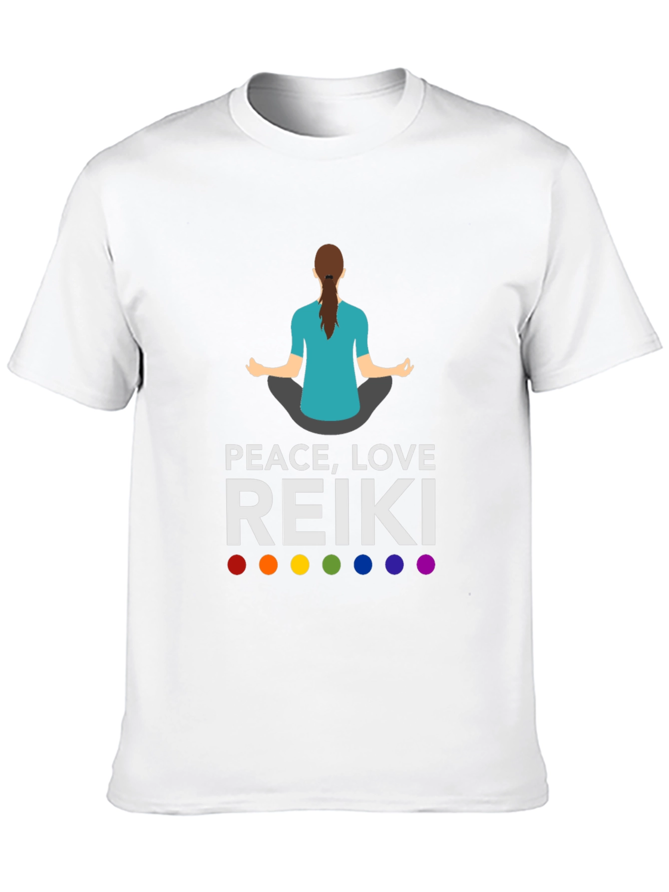 Peace Love Reiki T-Shirt - Chakra Meditation Tee