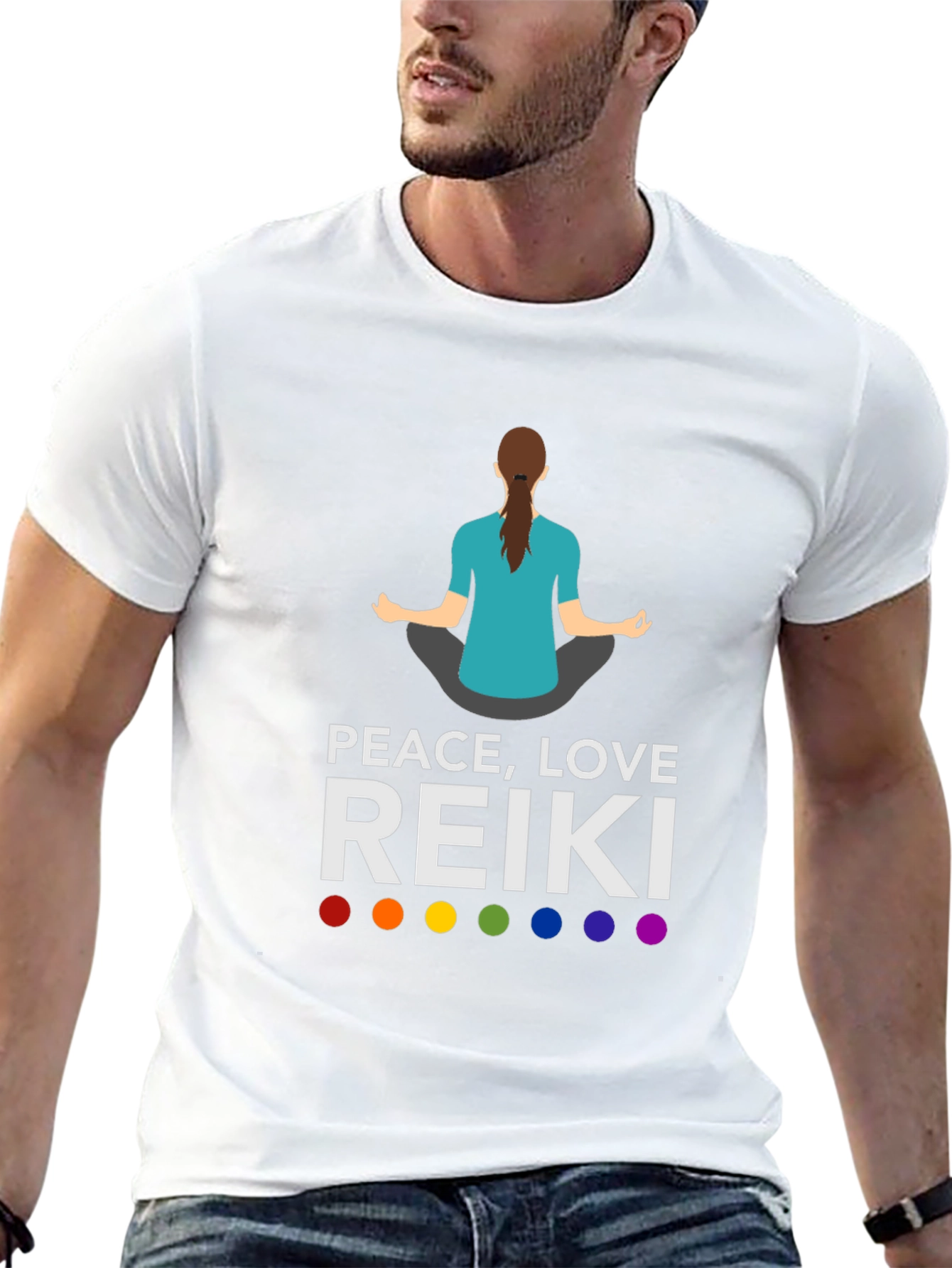 Peace Love Reiki T-Shirt - Chakra Meditation Tee