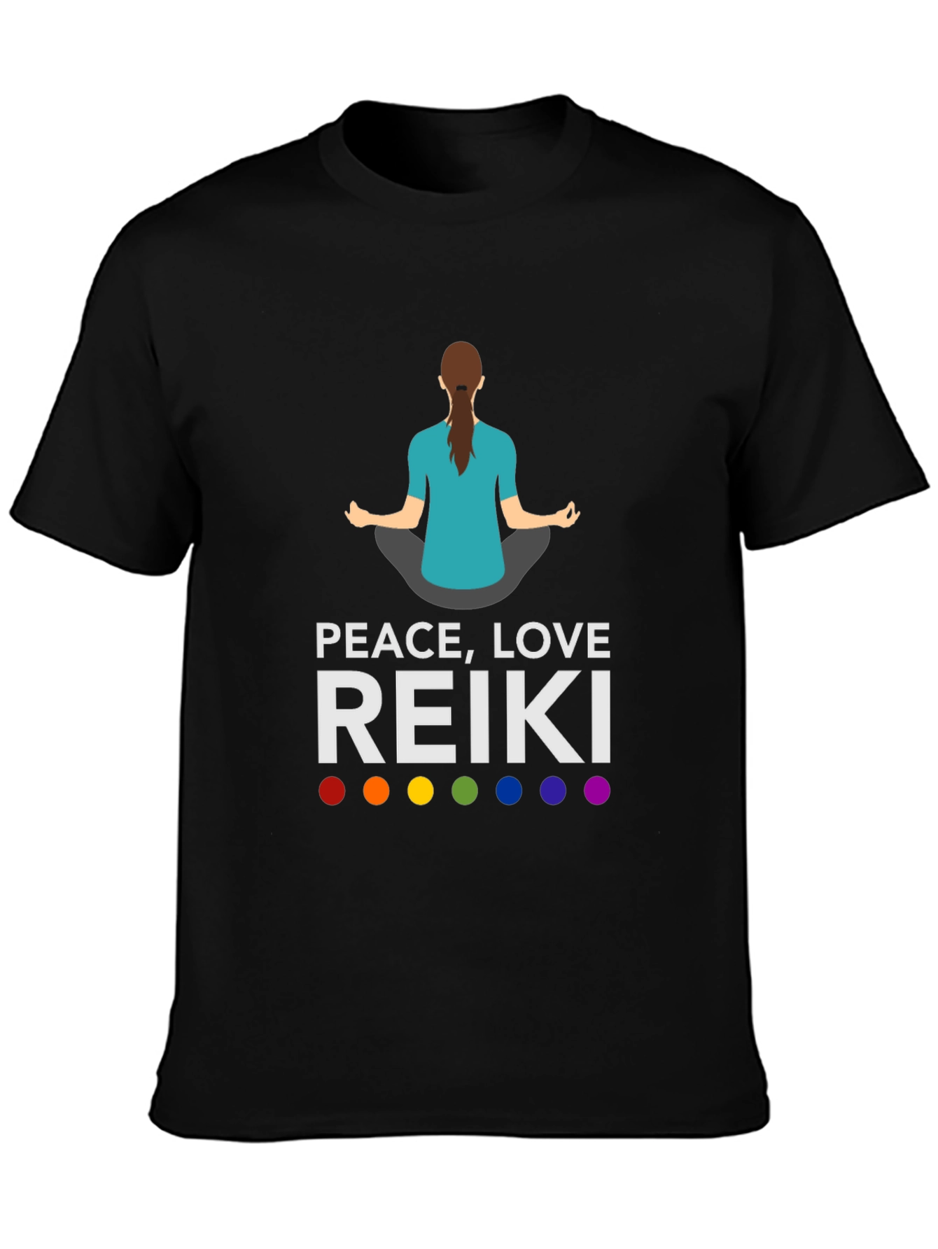 Peace Love Reiki T-Shirt - Chakra Meditation Tee