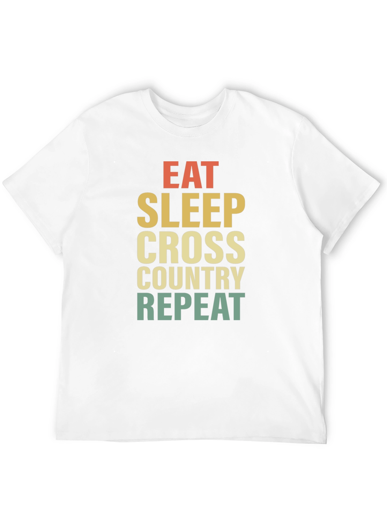 Eat Sleep Cross Country Repeat Black T-Shirt