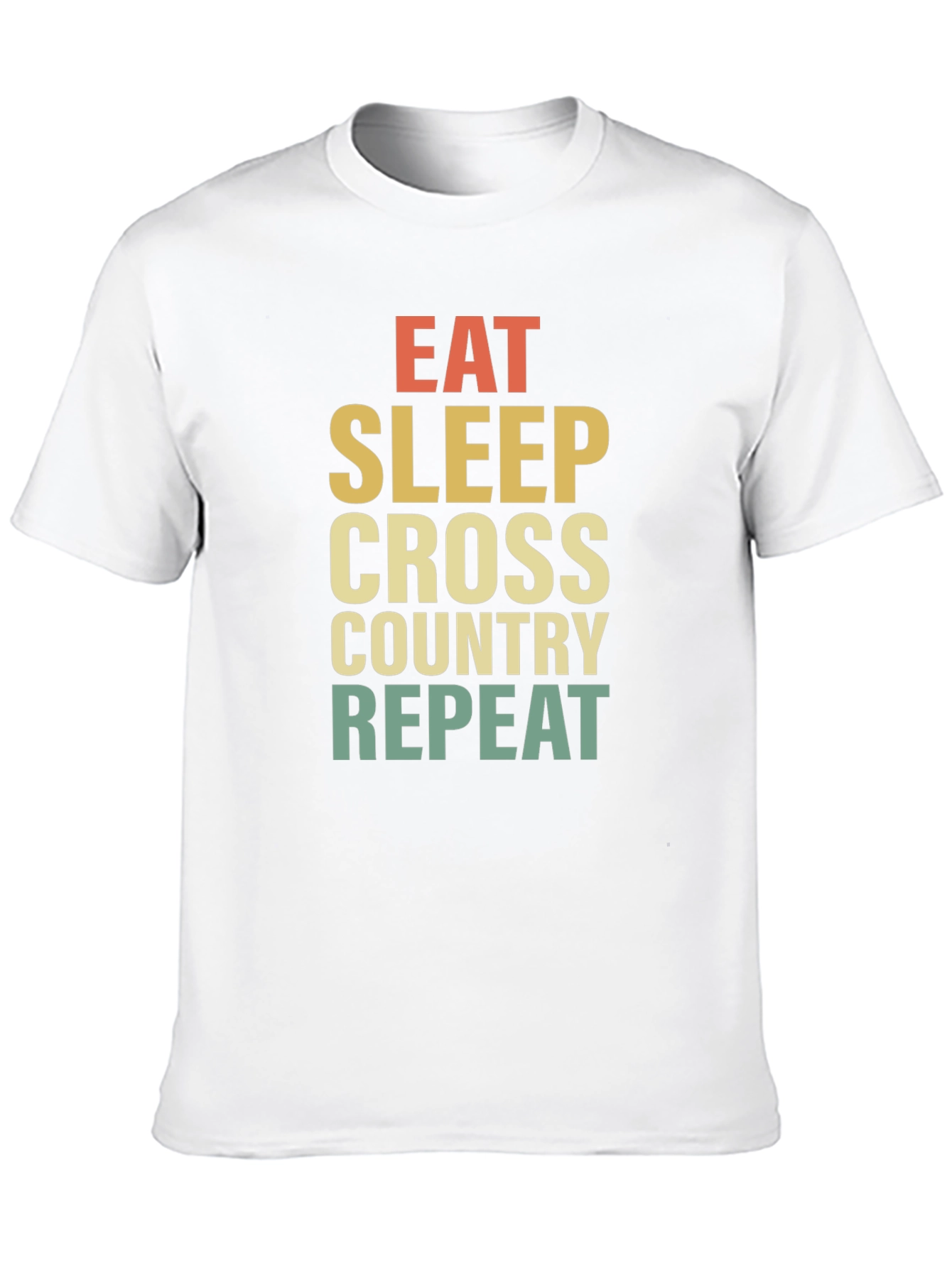 Eat Sleep Cross Country Repeat Black T-Shirt