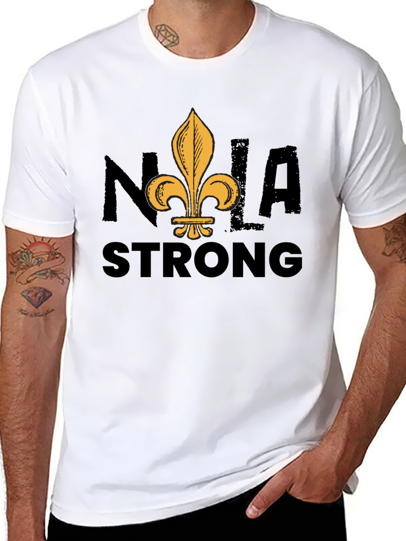 NOLA Strong Graphic Tee - Black