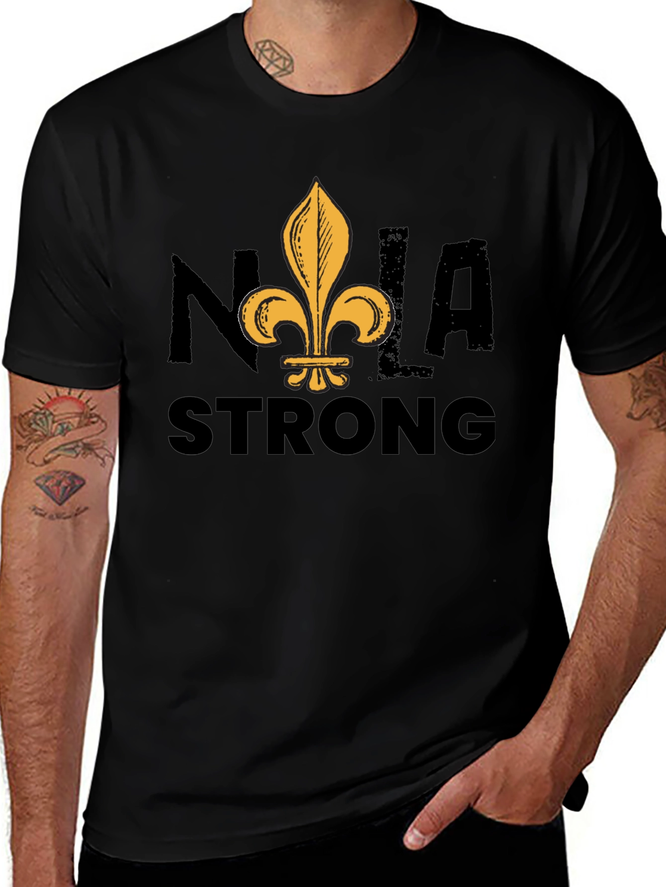 NOLA Strong Graphic Tee - Black