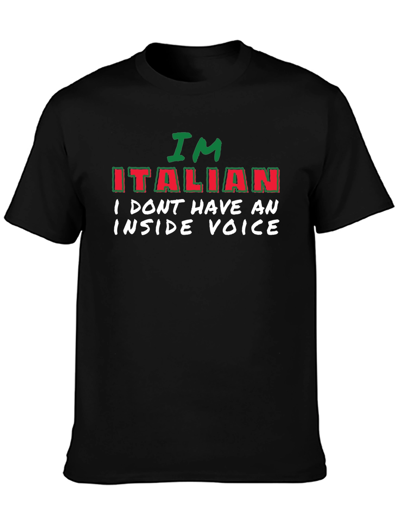 Funny Italian T-Shirt - No Inside Voice Tee
