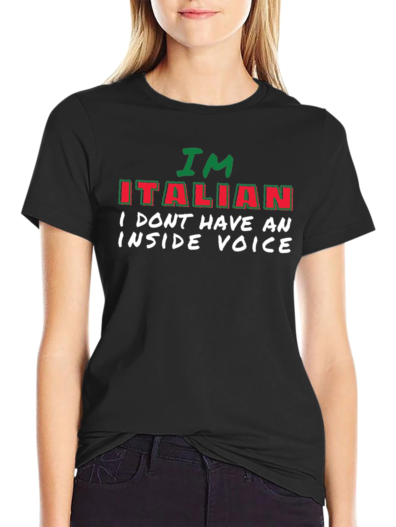 Funny Italian T-Shirt - No Inside Voice Tee