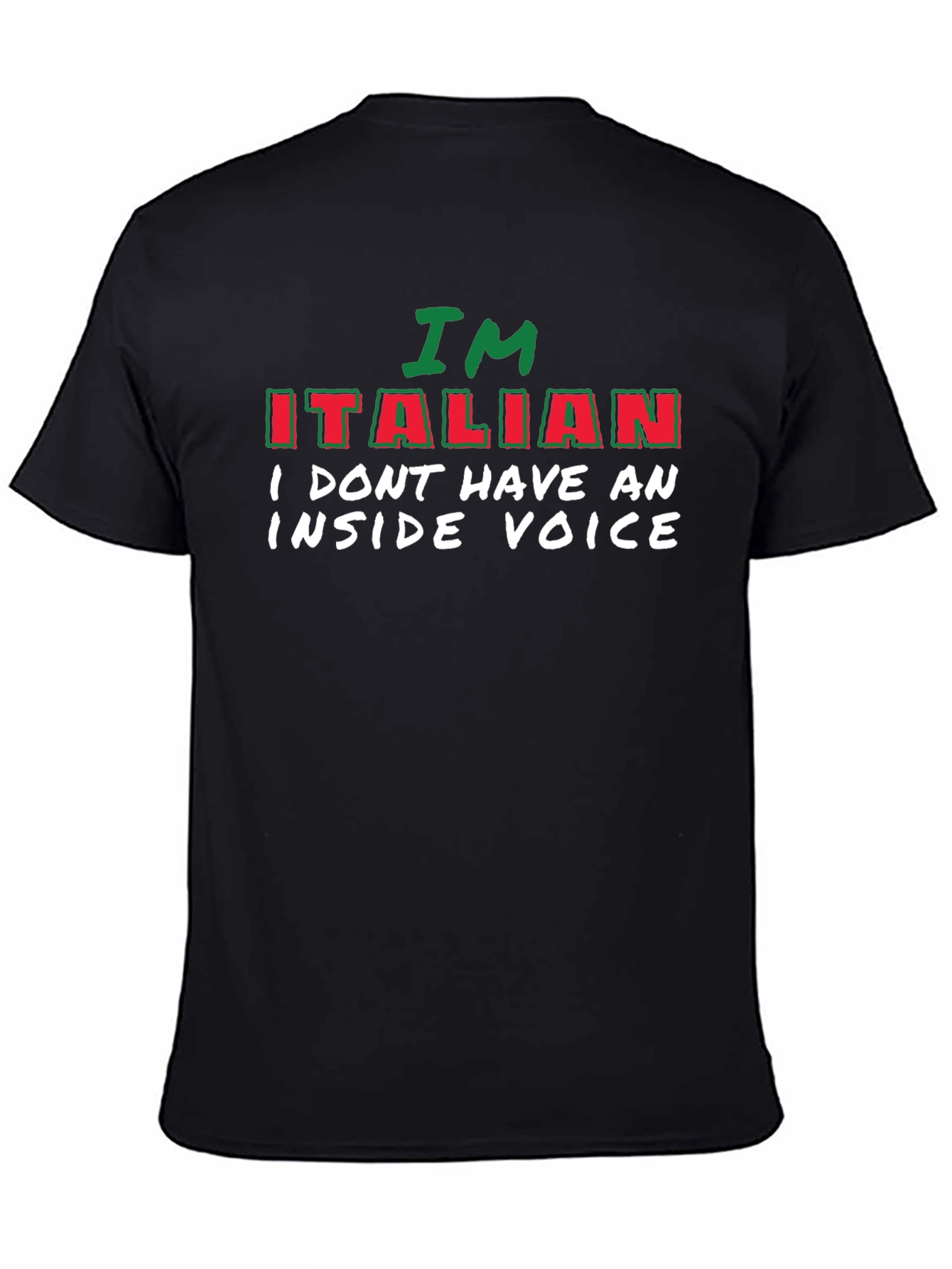 Funny Italian T-Shirt - No Inside Voice Tee