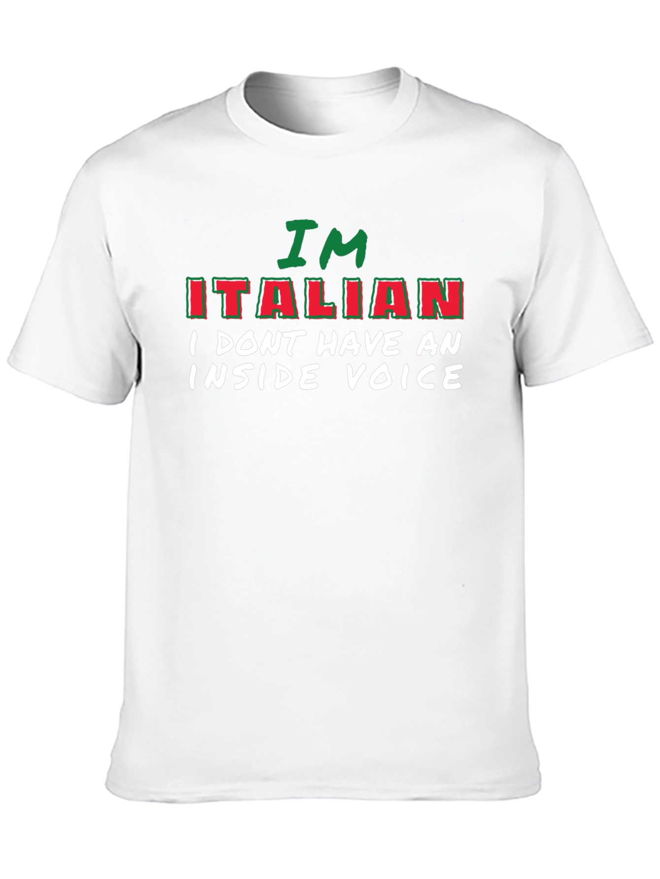 Funny Italian T-Shirt - No Inside Voice Tee
