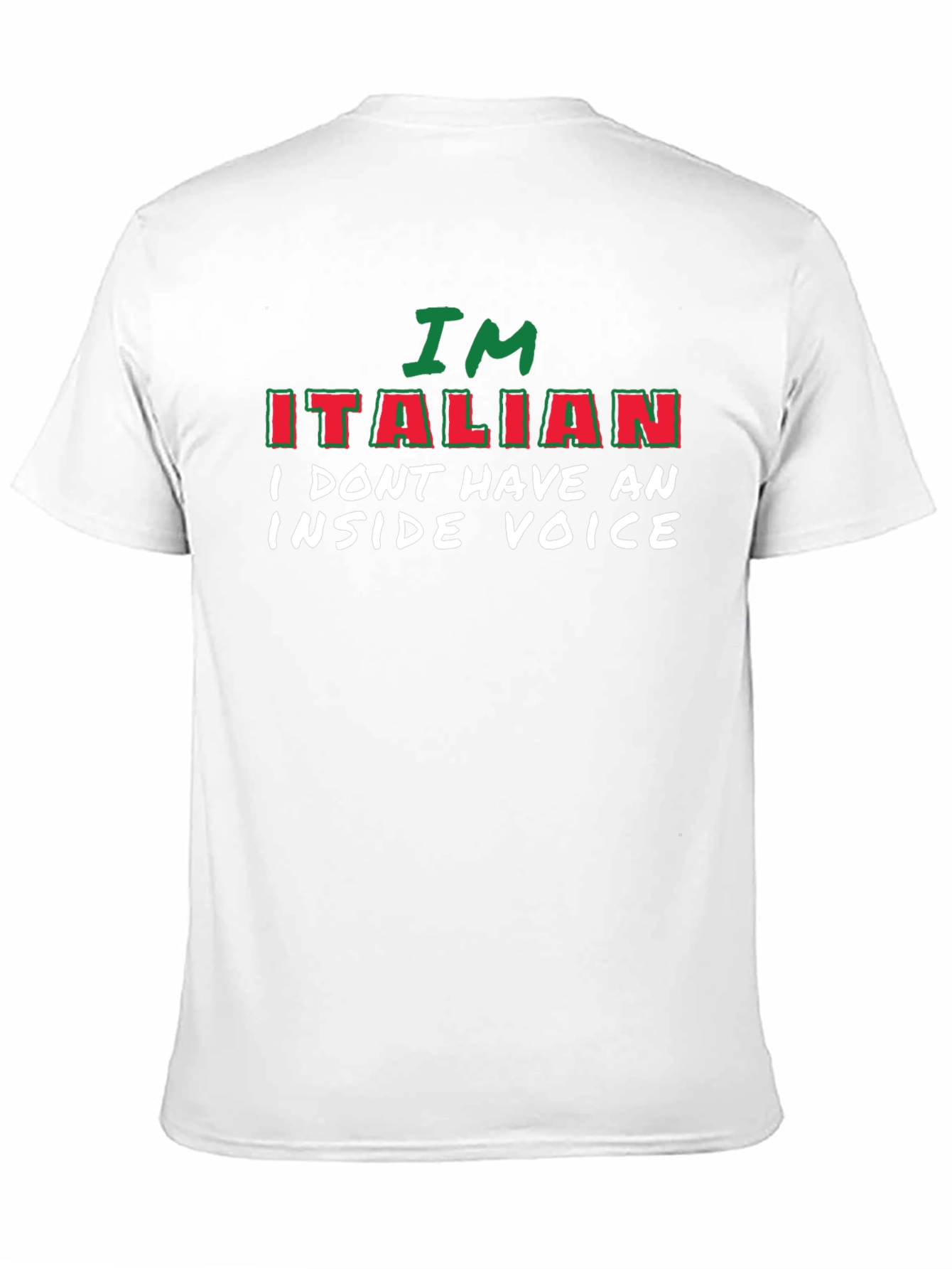 Funny Italian T-Shirt - No Inside Voice Tee