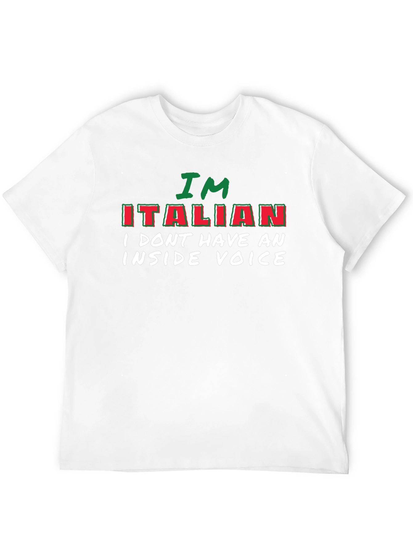 Funny Italian T-Shirt - No Inside Voice Tee