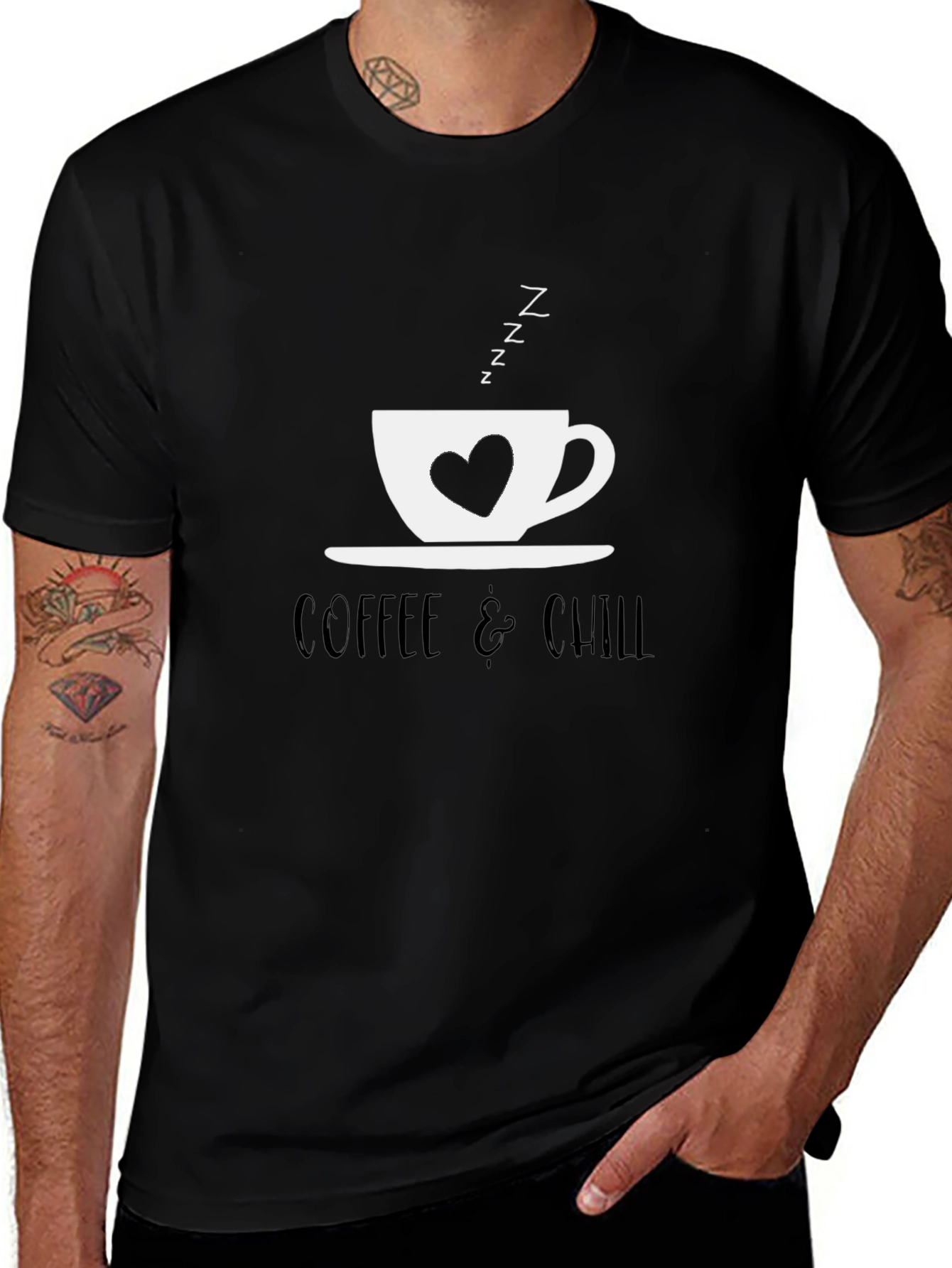Coffee & Chill Graphic Tee - Relaxed Comfort