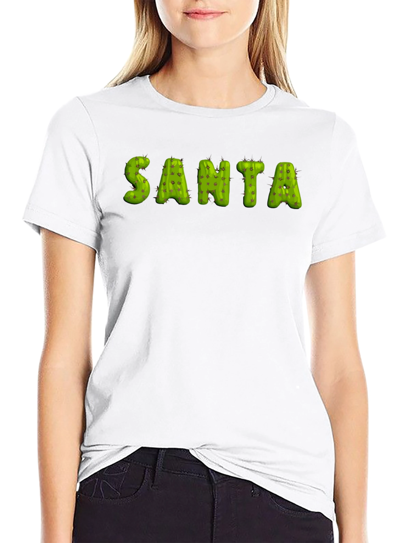 Cactus Santa Holiday T-Shirt