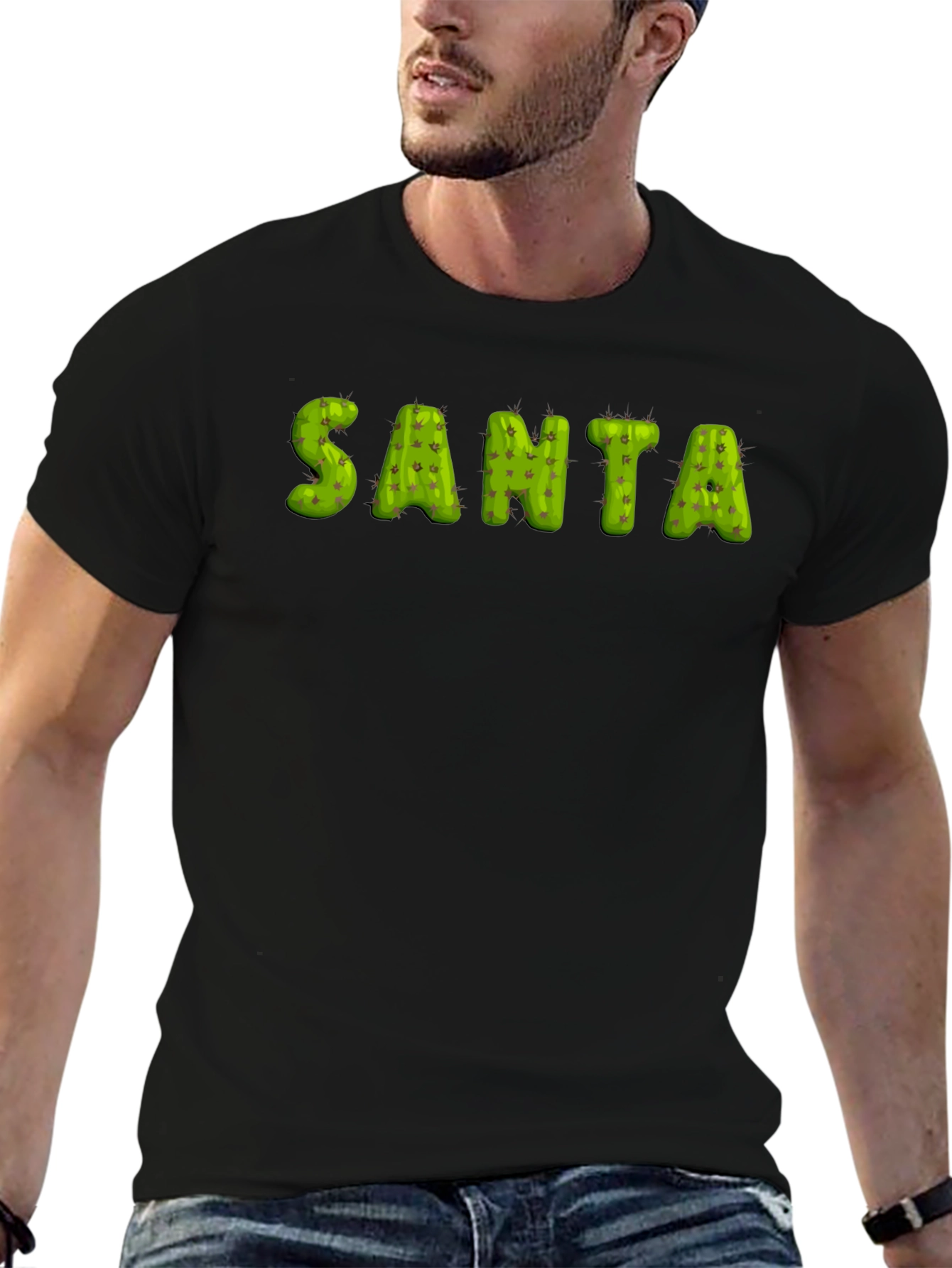 Cactus Santa Holiday T-Shirt