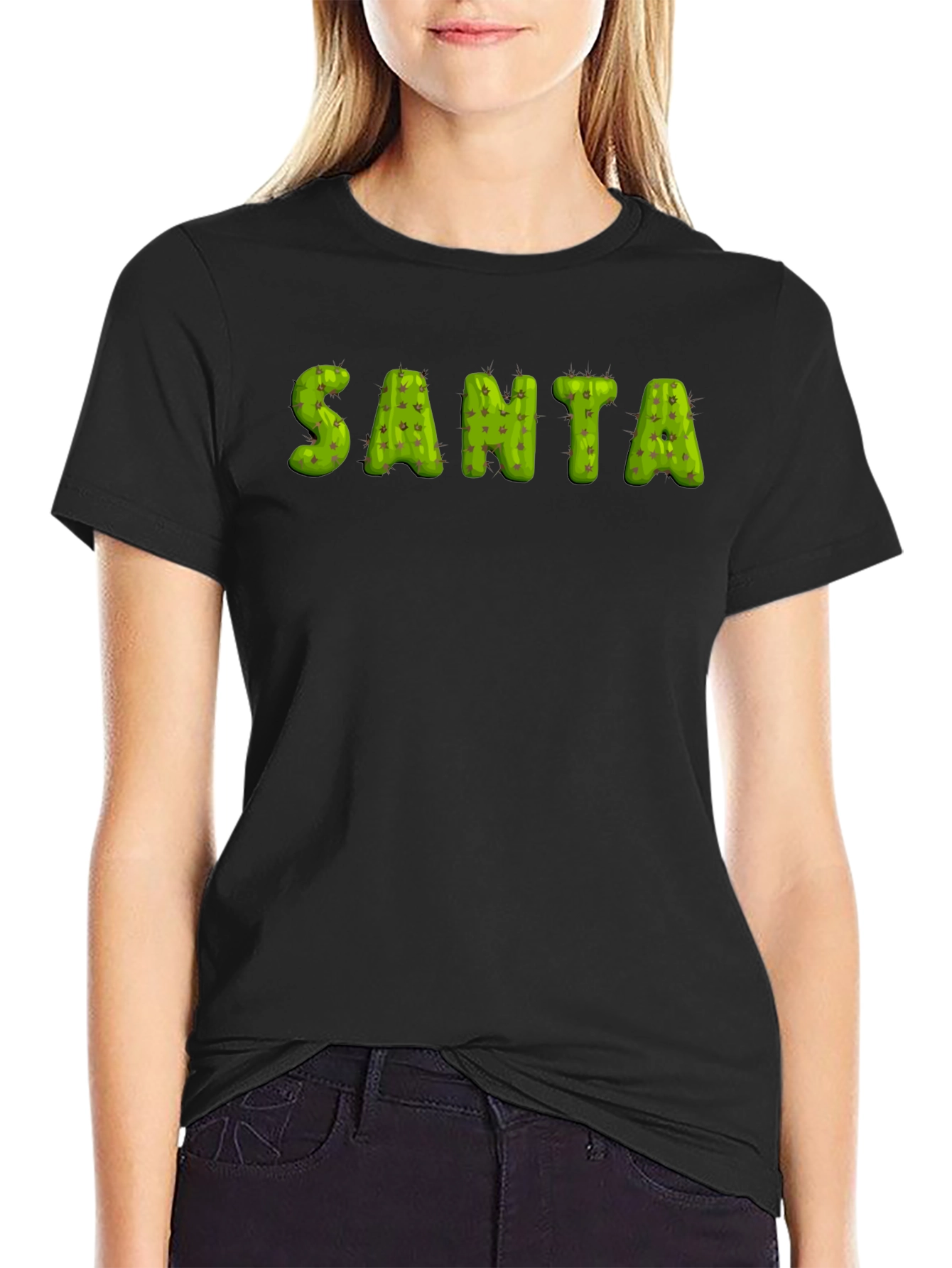 Cactus Santa Holiday T-Shirt
