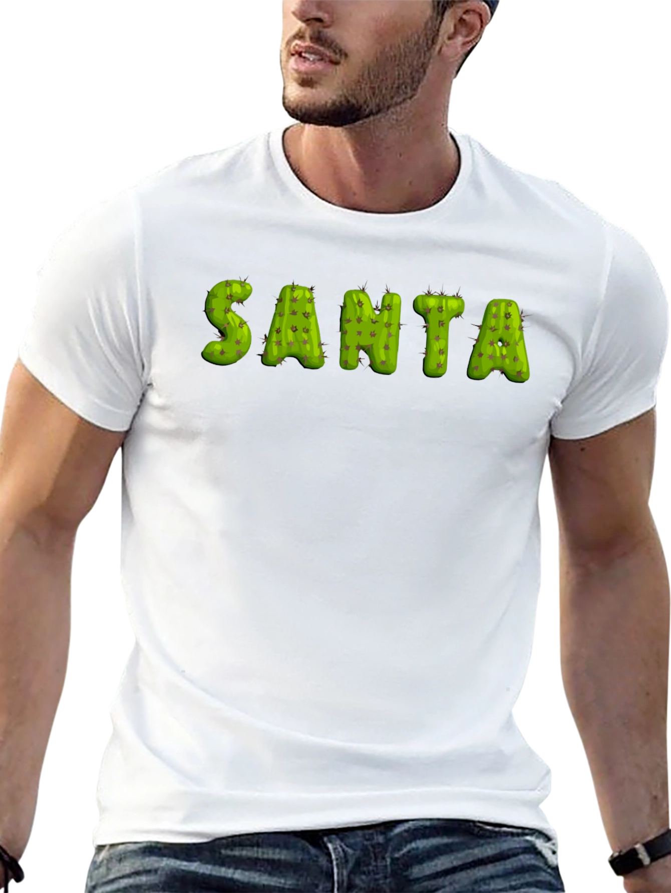 Cactus Santa Holiday T-Shirt