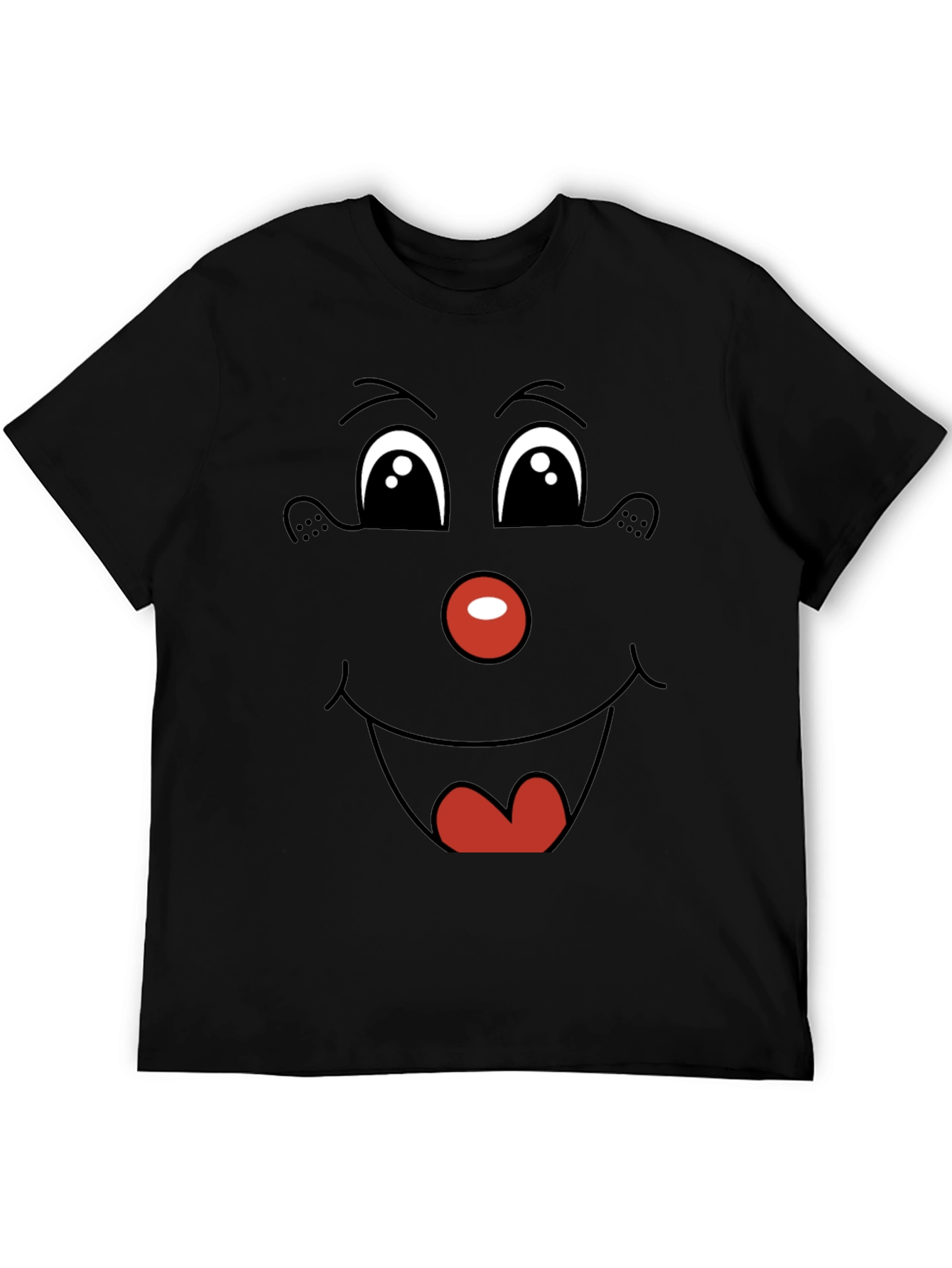 Funny Face Graphic Tee - Black