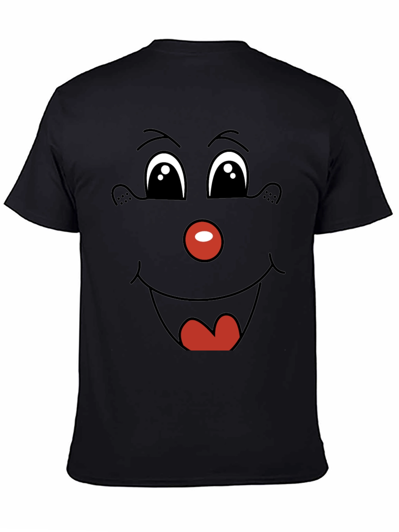 Funny Face Graphic Tee - Black