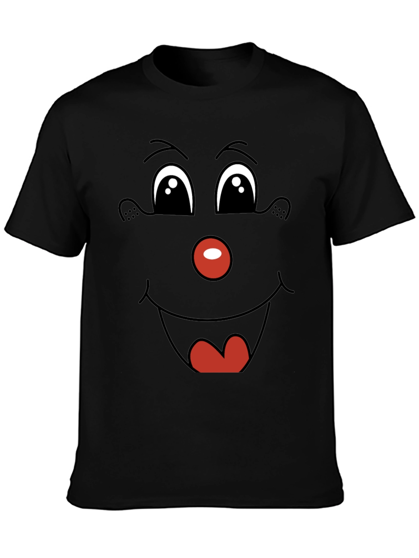 Funny Face Graphic Tee - Black
