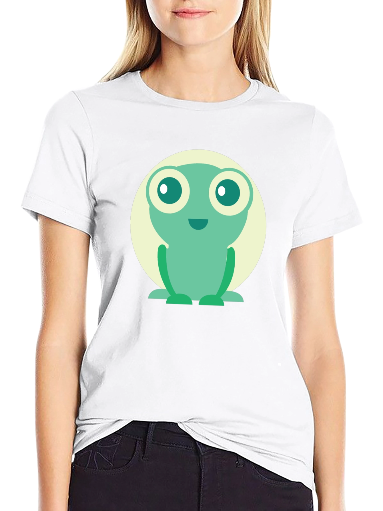 Frog Graphic Tee - Cute Cartoon Design