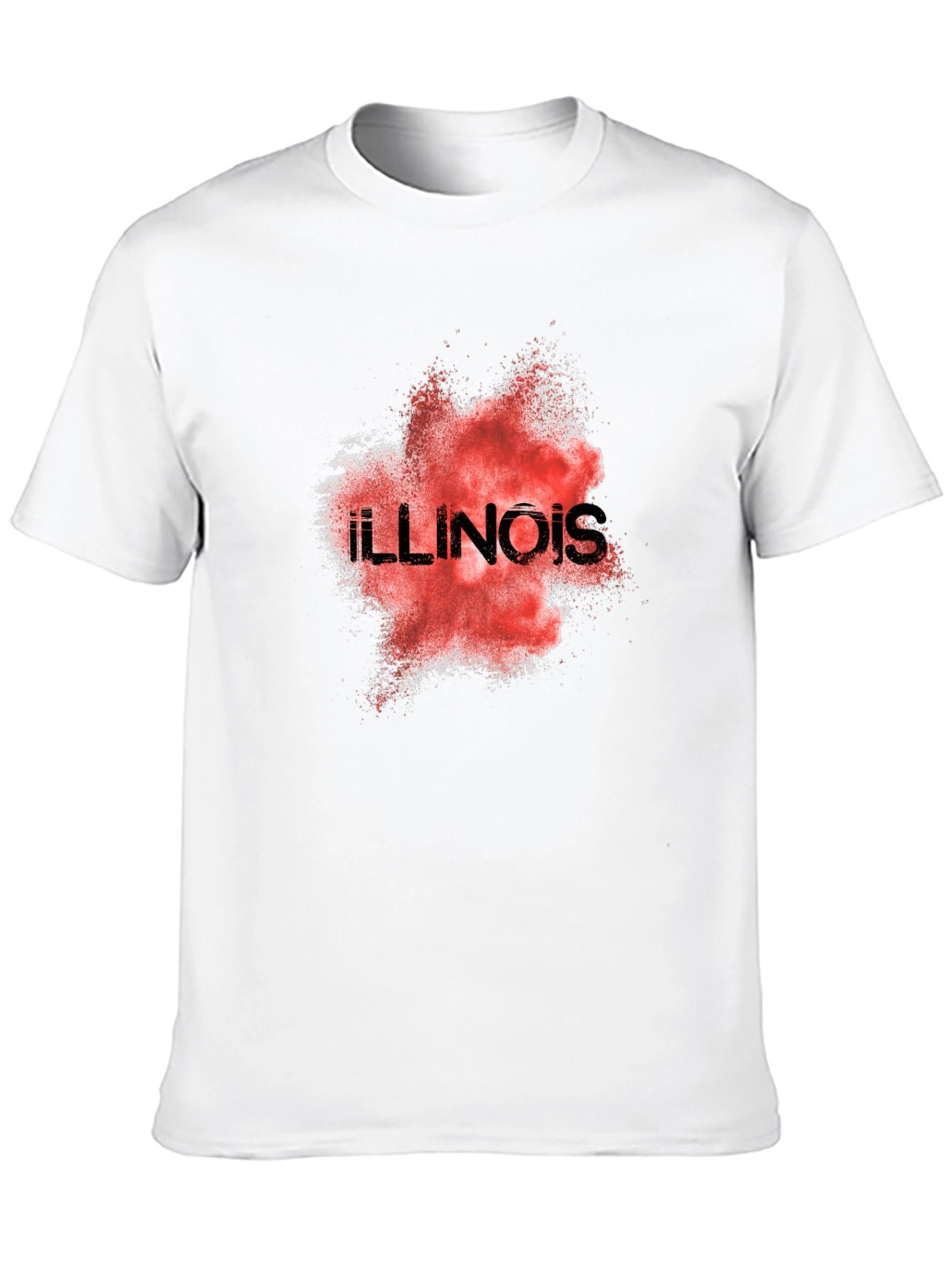 Illinois State Pride Graphic Tee - Black