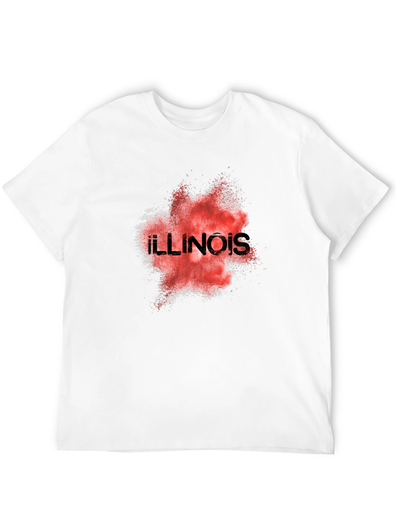 Illinois State Pride Graphic Tee - Black