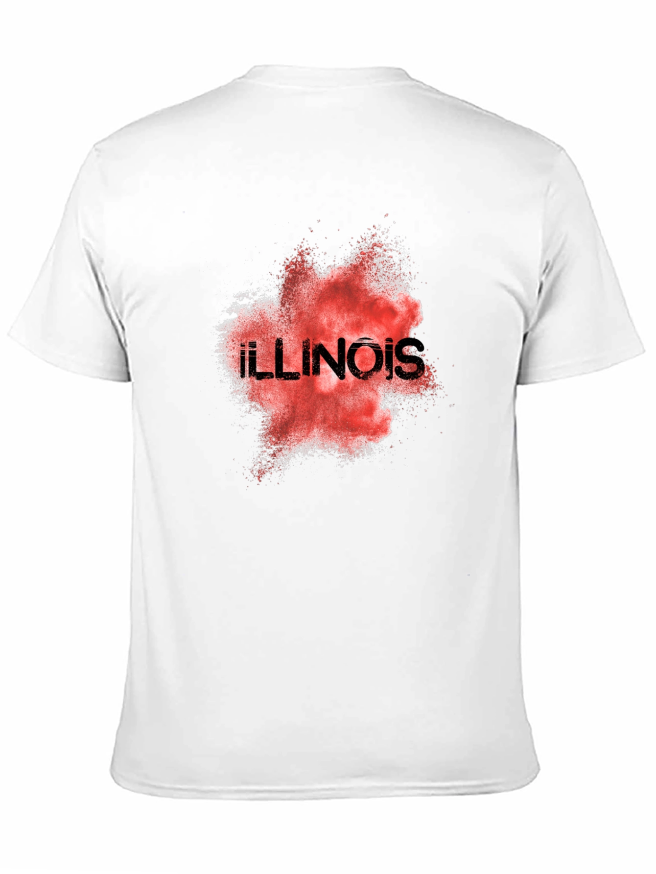 Illinois State Pride Graphic Tee - Black