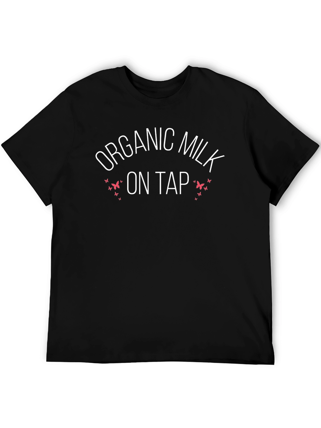 Organic Milk on Tap Black T-Shirt