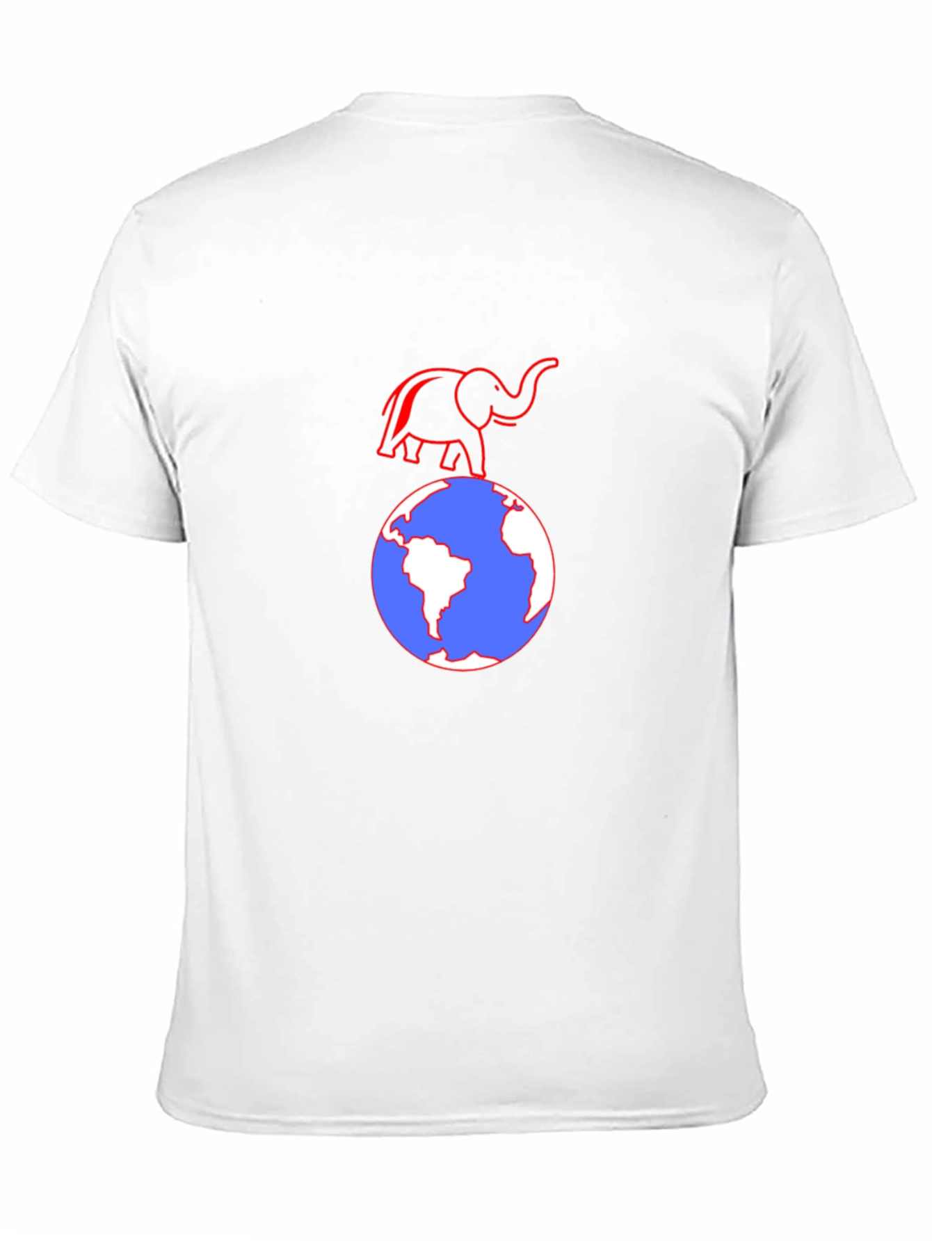 Elephant on Globe Graphic T-Shirt