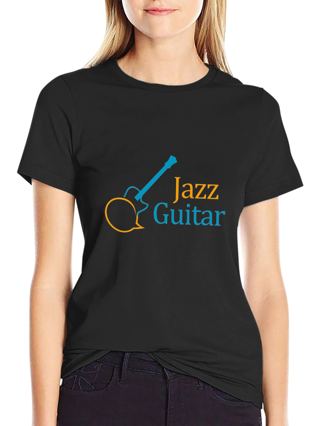 Jazz Guitar Graphic Tee - Stylish Music Lovers T-Shirt