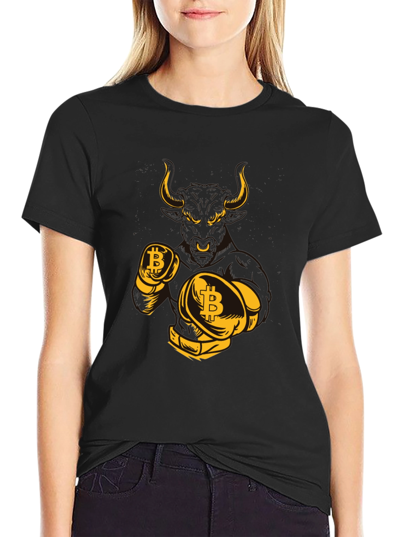 Bitcoin Bull Boxer T-Shirt - Crypto Currency