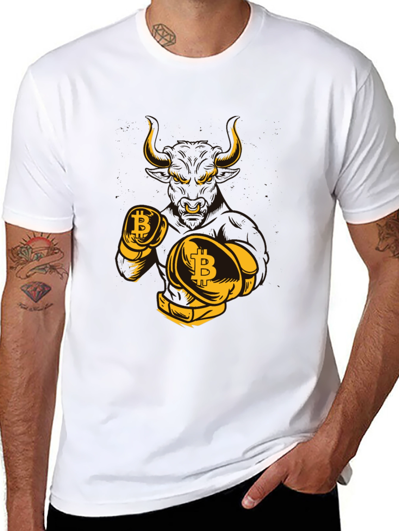 Bitcoin Bull Boxer T-Shirt - Crypto Currency
