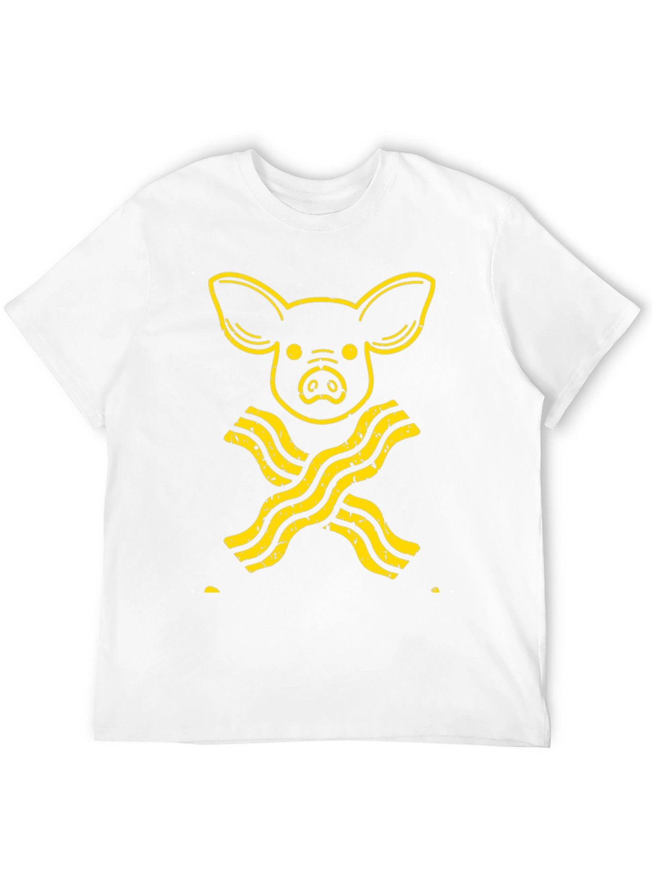 Pig and Bacon Graphic T-Shirt - Novelty Tee