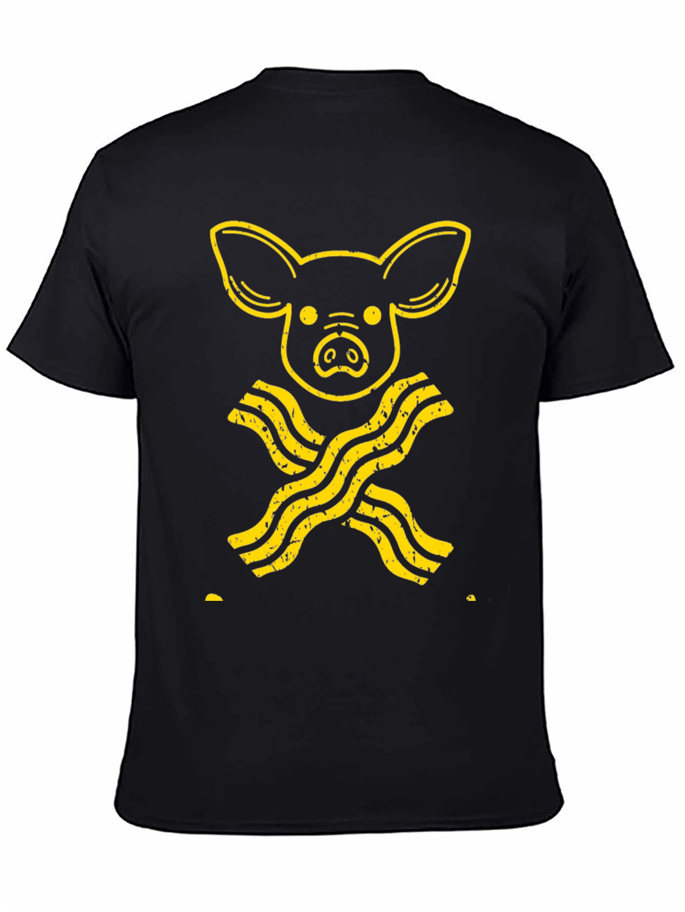 Pig and Bacon Graphic T-Shirt - Novelty Tee