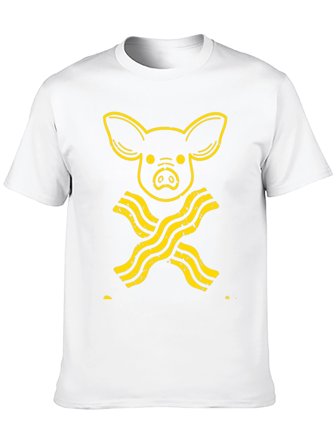 Pig and Bacon Graphic T-Shirt - Novelty Tee