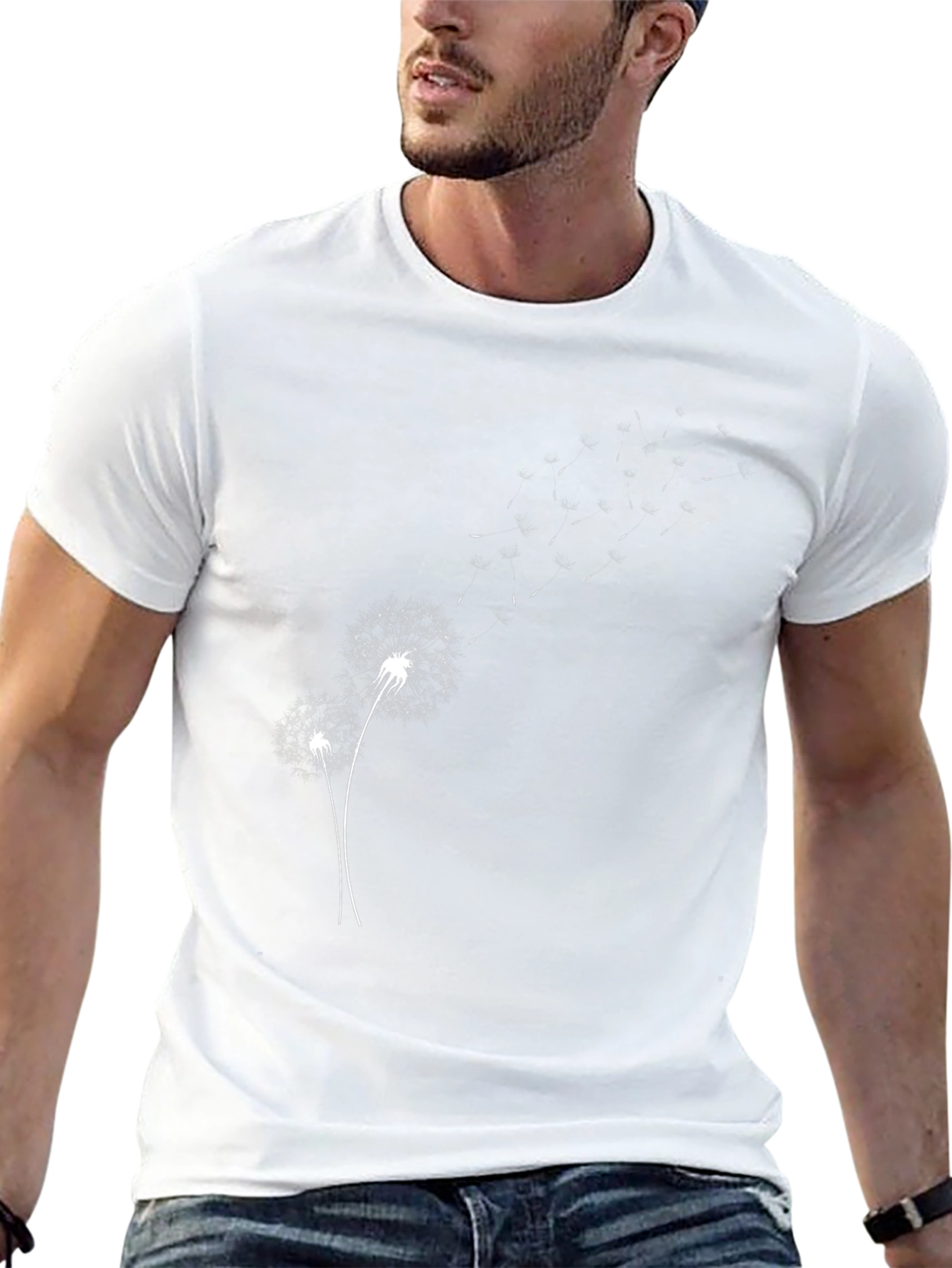 Dandelion Graphic Black T-Shirt - Stylish & Unique