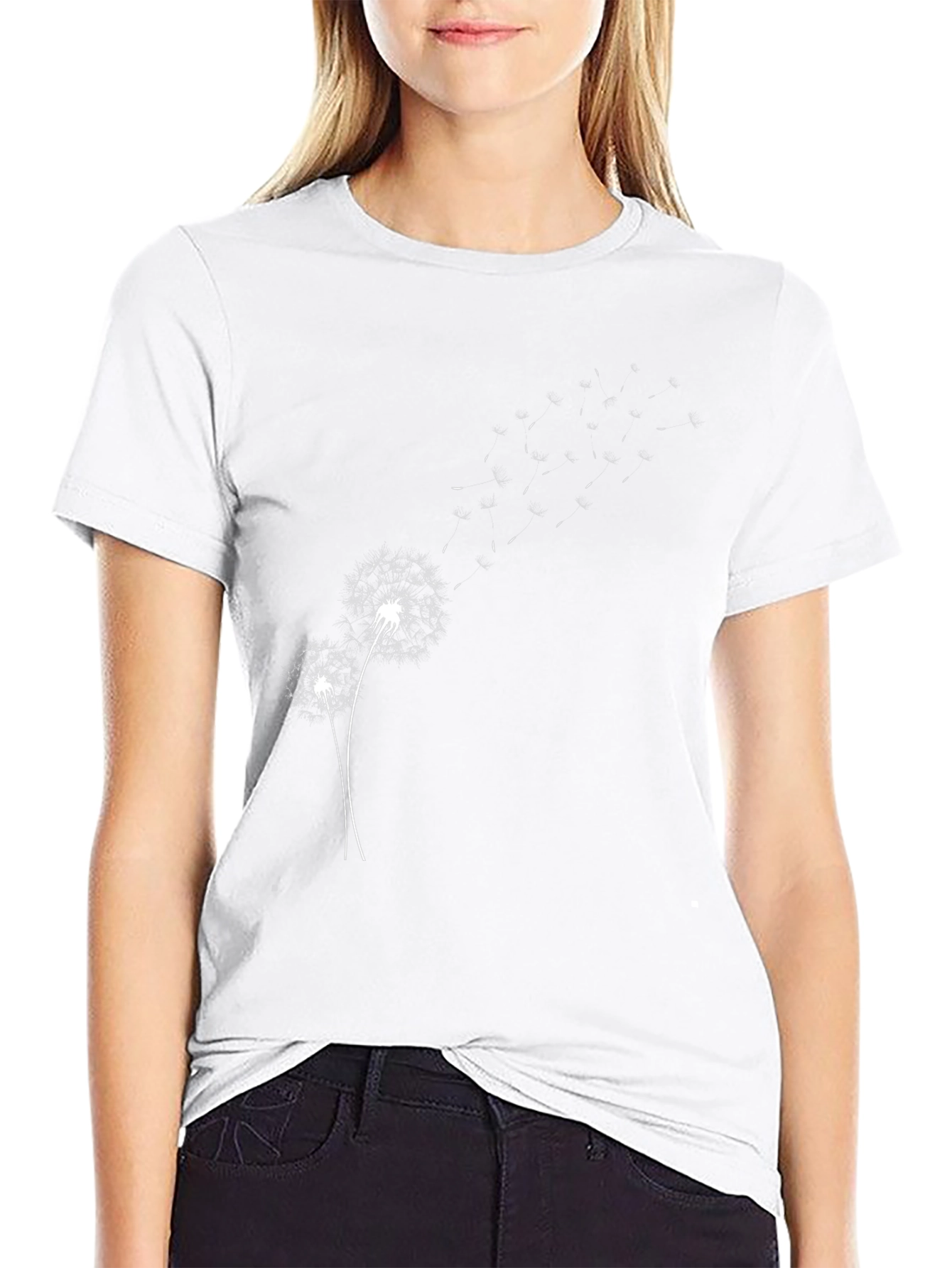 Dandelion Graphic Black T-Shirt - Stylish & Unique