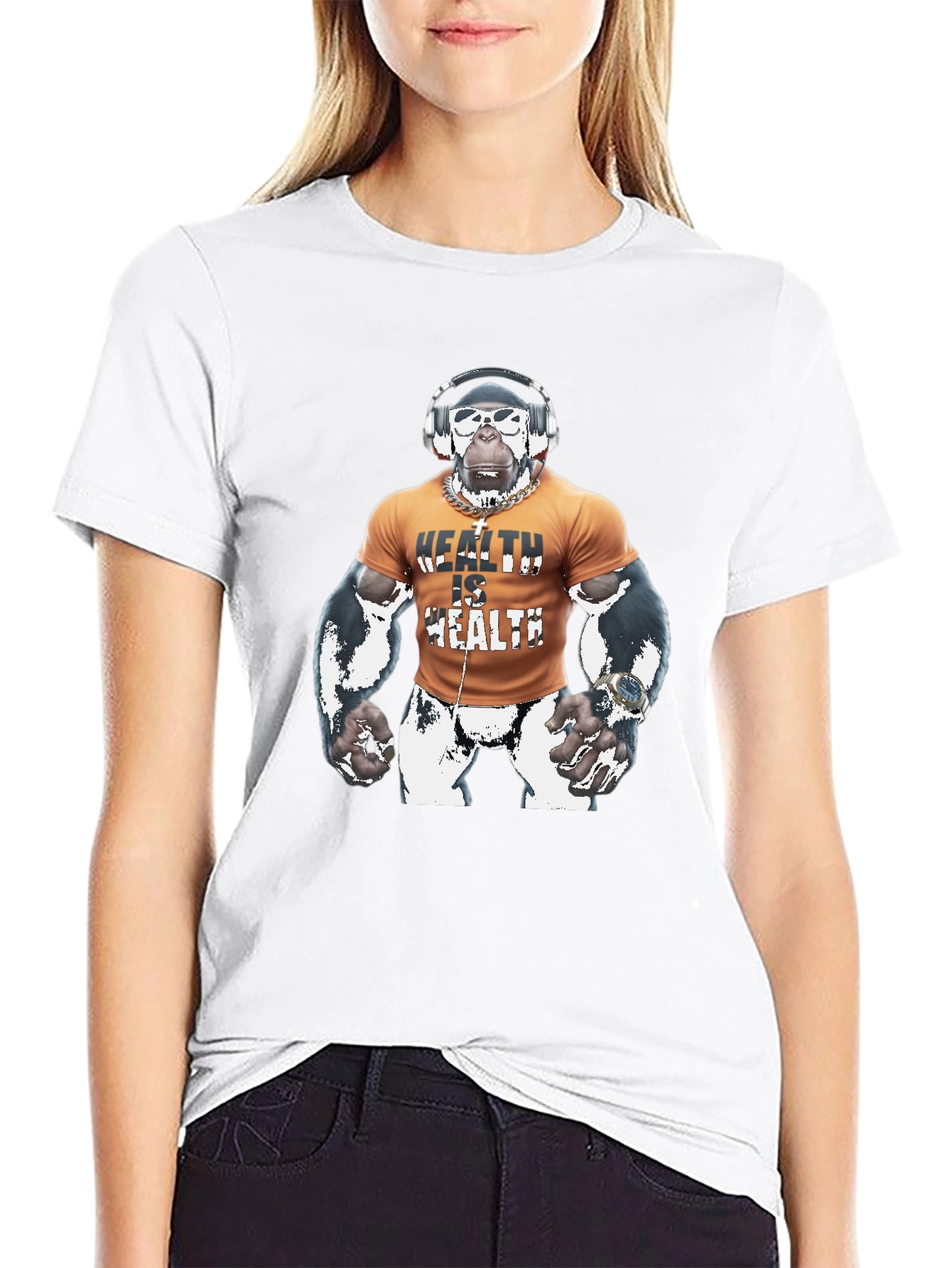Health is Health Gorilla Graphic T-Shirt
