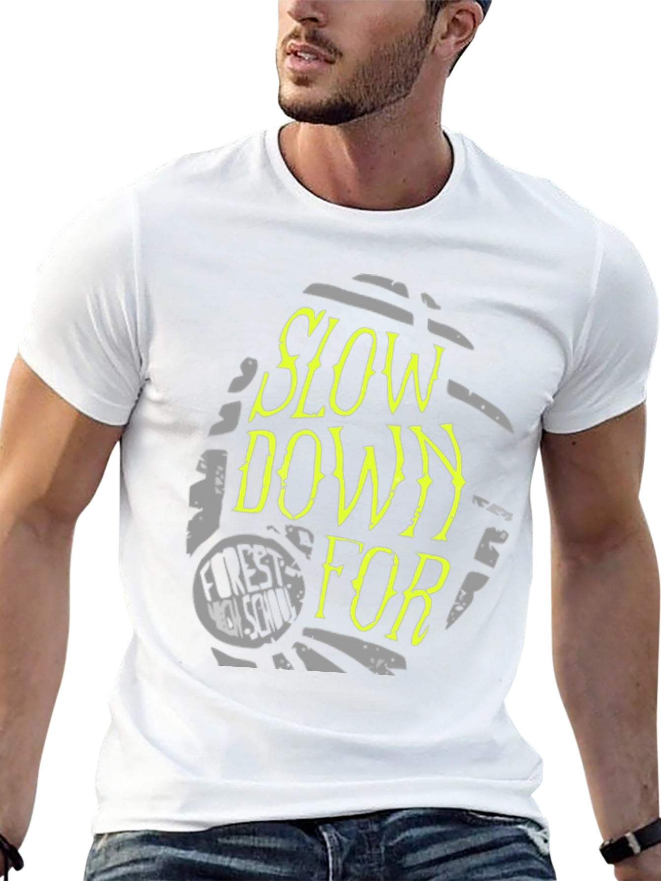 Slow Down For Forest School Black Tee