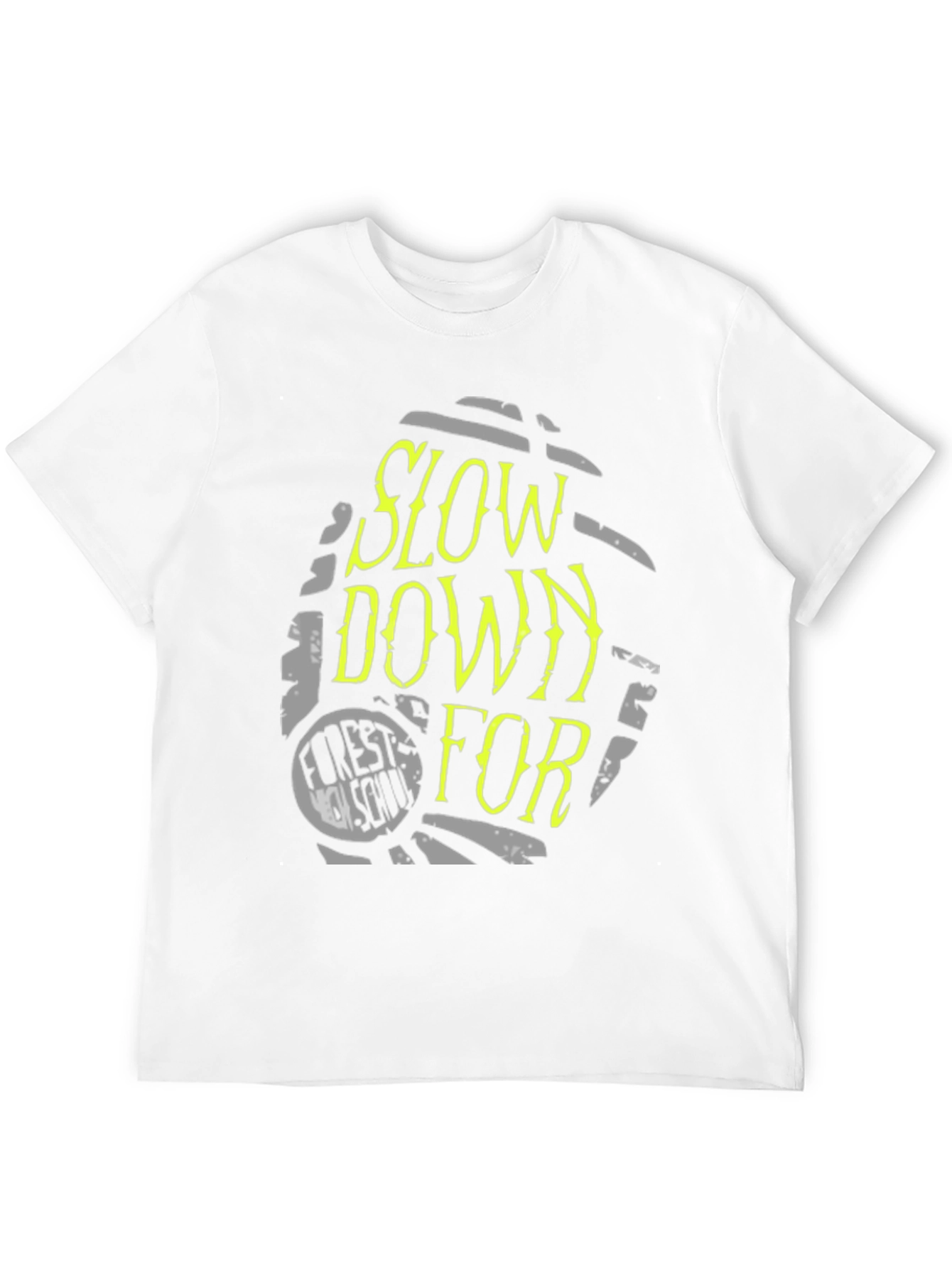 Slow Down For Forest School Black Tee