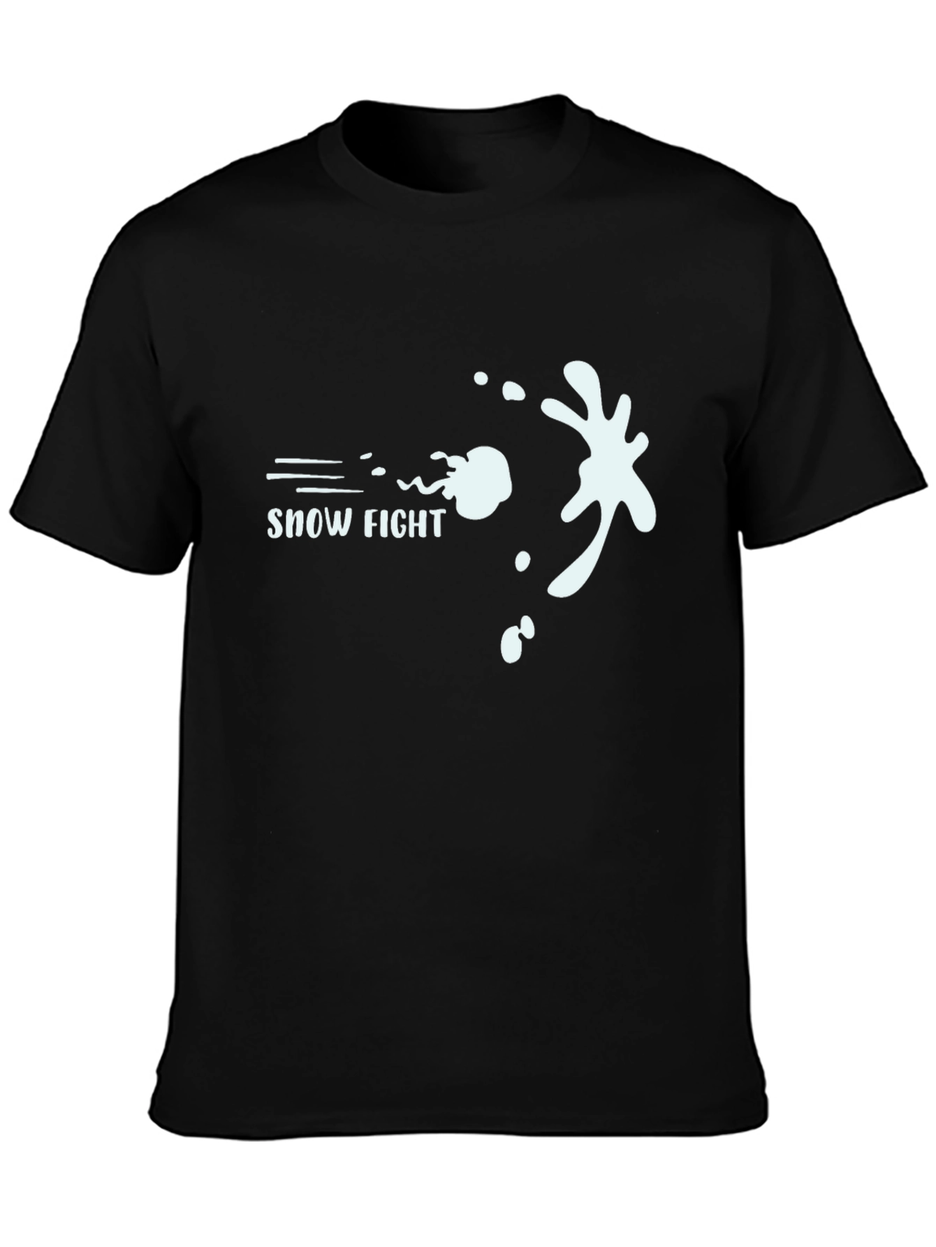 Snow Fight Graphic Tee - Cool Winter Design
