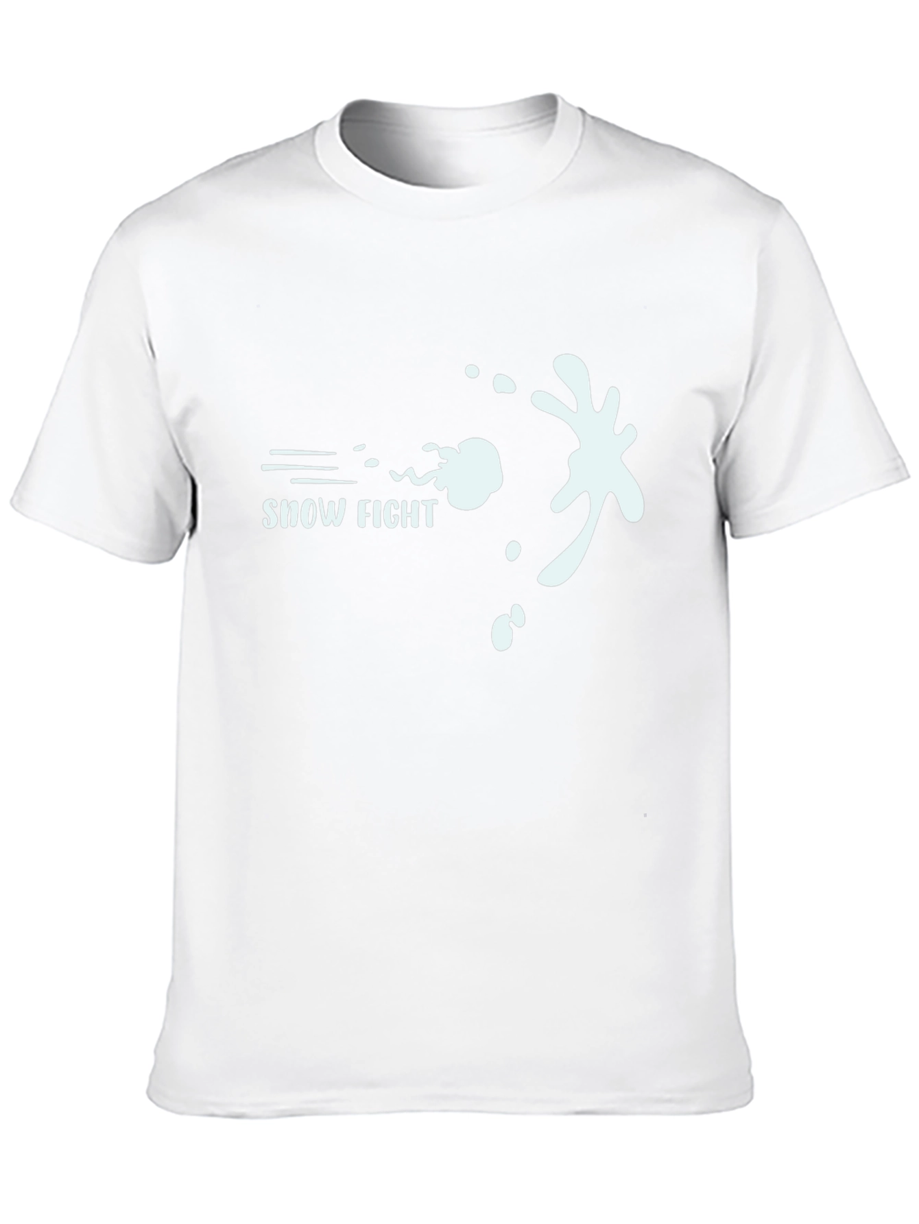 Snow Fight Graphic Tee - Cool Winter Design