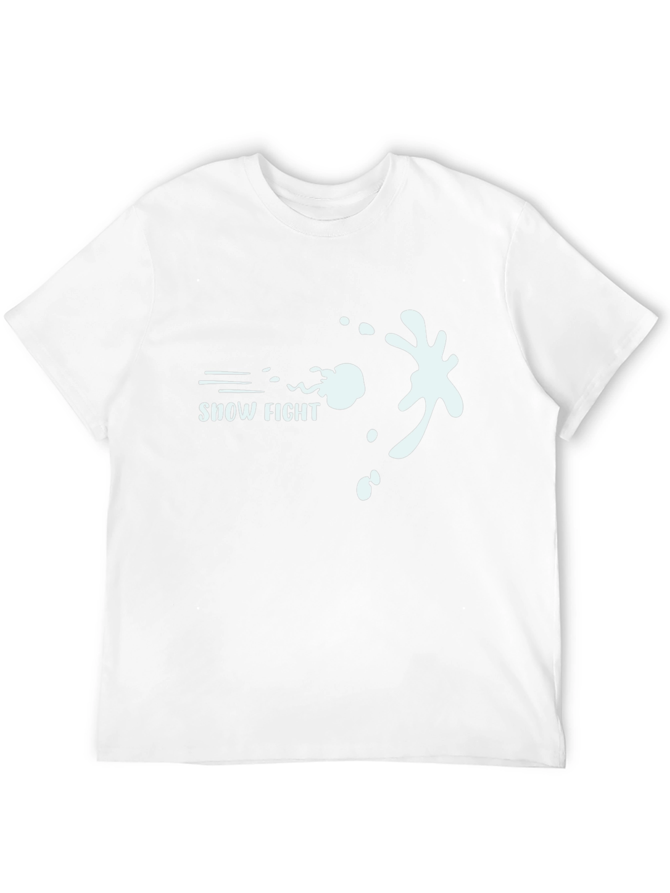 Snow Fight Graphic Tee - Cool Winter Design