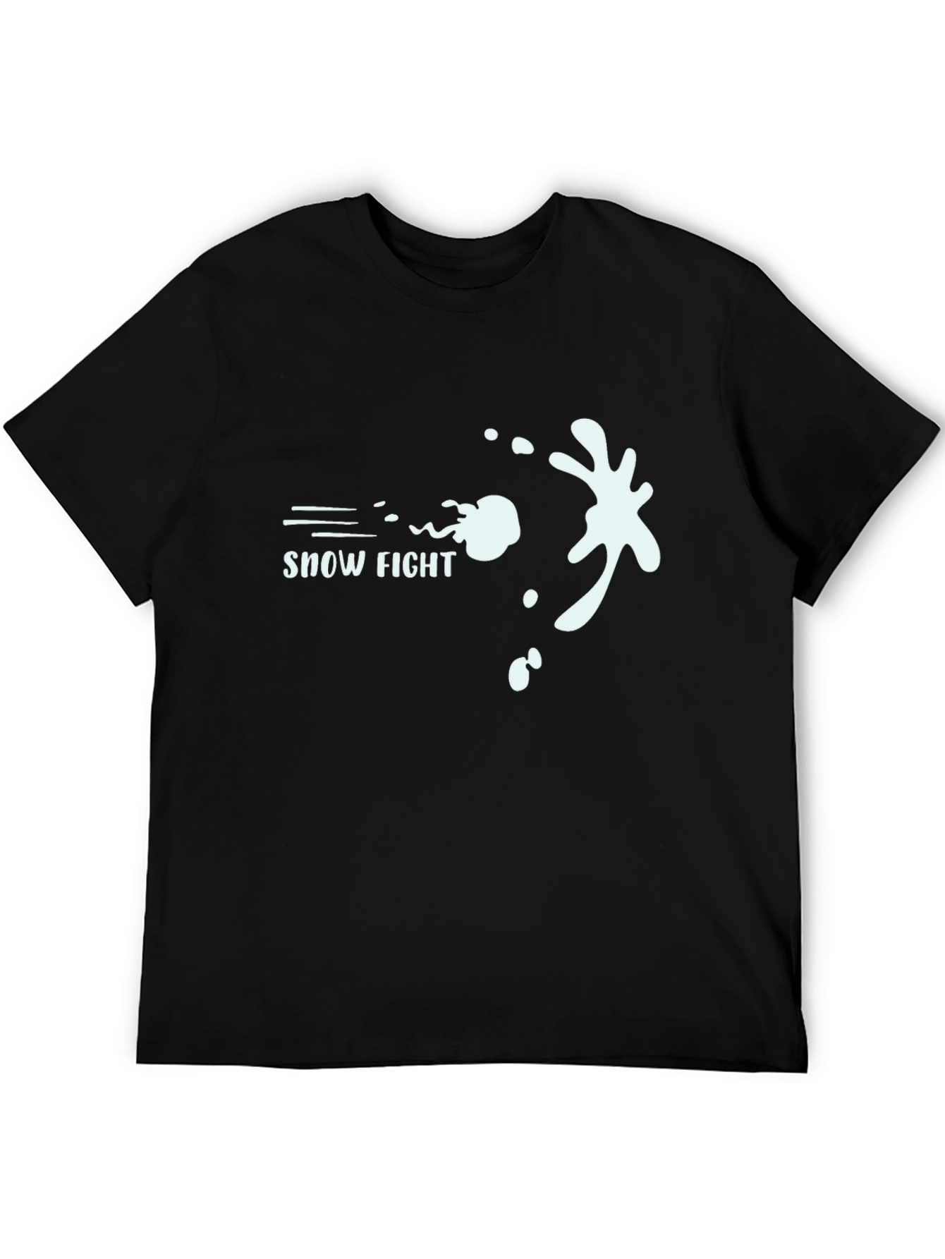 Snow Fight Graphic Tee - Cool Winter Design