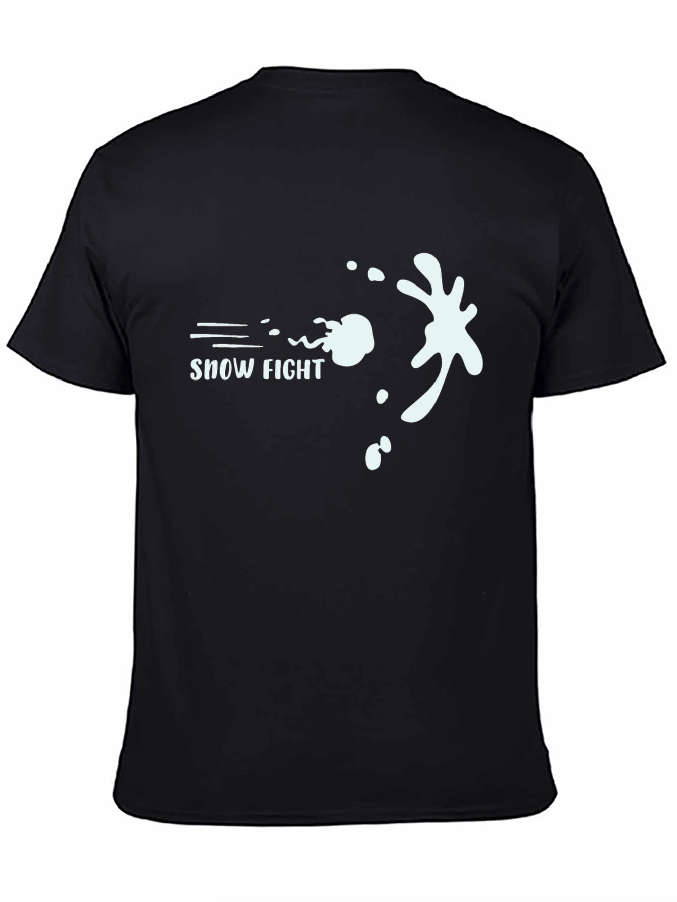 Snow Fight Graphic Tee - Cool Winter Design