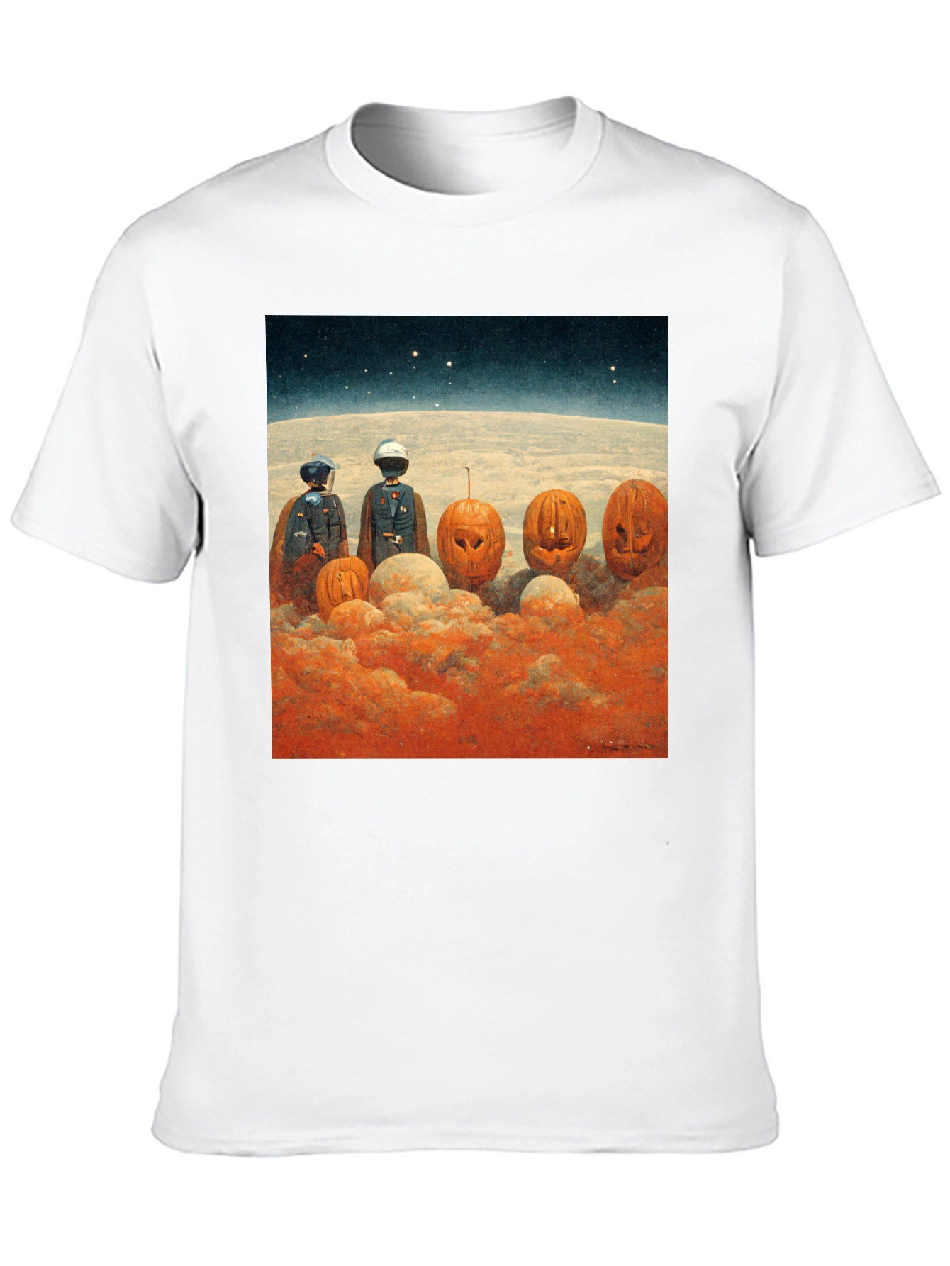 Spooky Space Pumpkins Graphic Tee