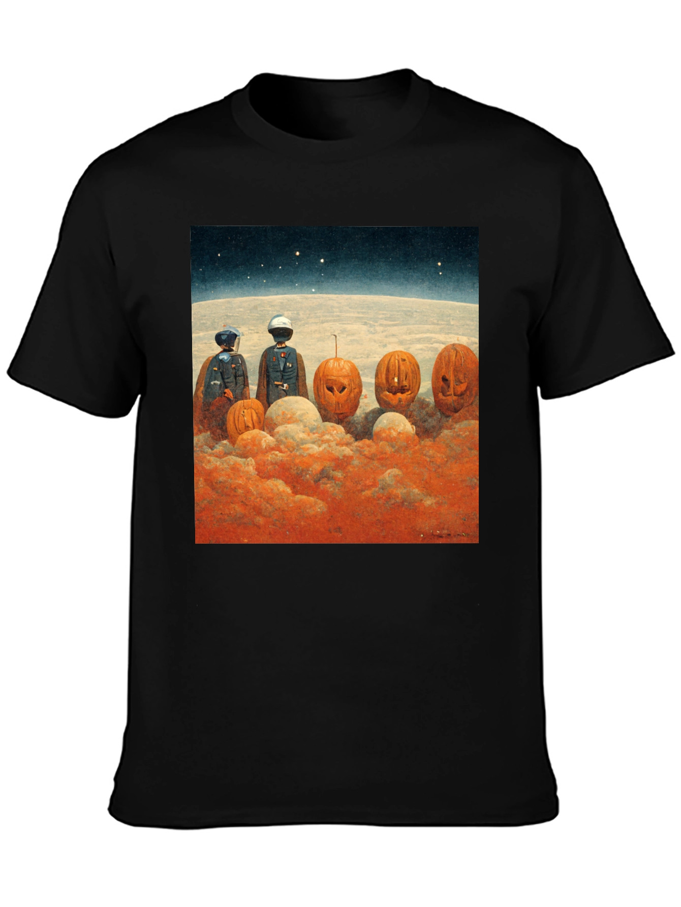 Spooky Space Pumpkins Graphic Tee