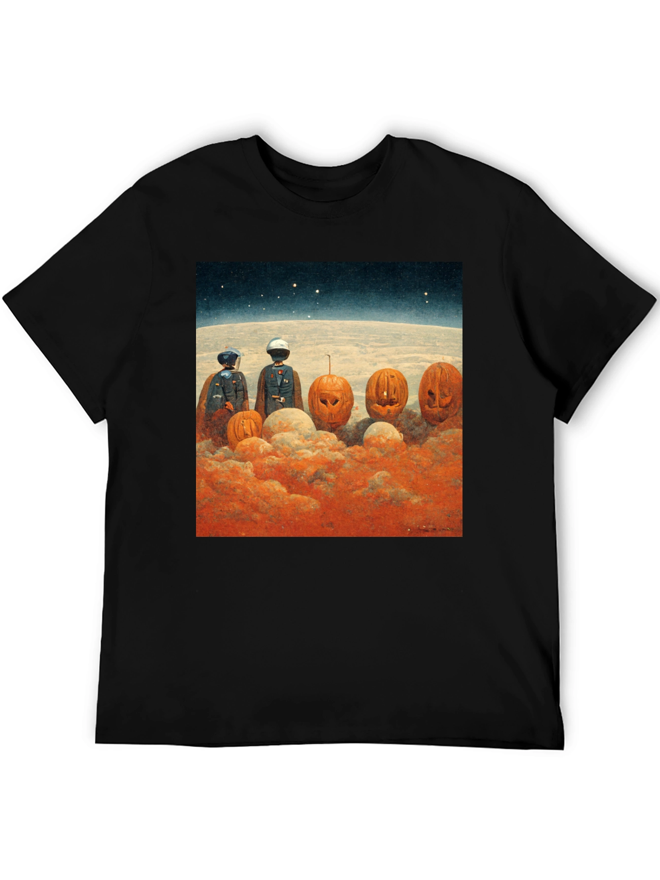 Spooky Space Pumpkins Graphic Tee